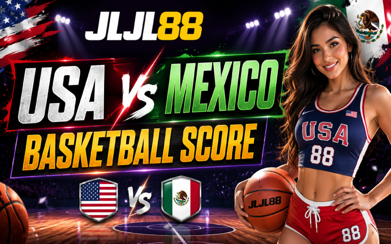 usa vs mexico basketball score